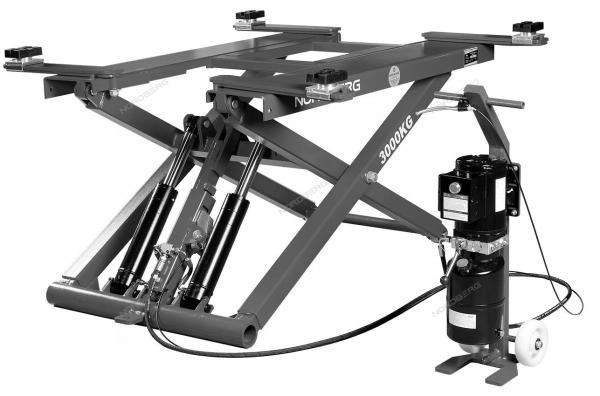 Подъемник ножничный мобильный, 3 т, N630-3 Подъемник ножничный мобильный, 3 т, N630-3
