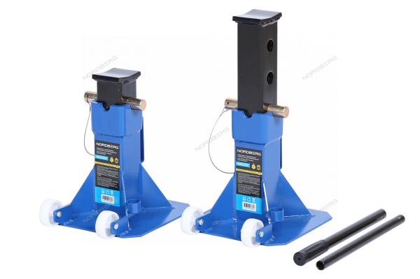 Подставка страховочная c колесами для перемещения, 22 т (комплект 2 шт.) N3022W Подставка страховочная c колесами для перемещения, 22 т (комплект 2 шт.) N3022W