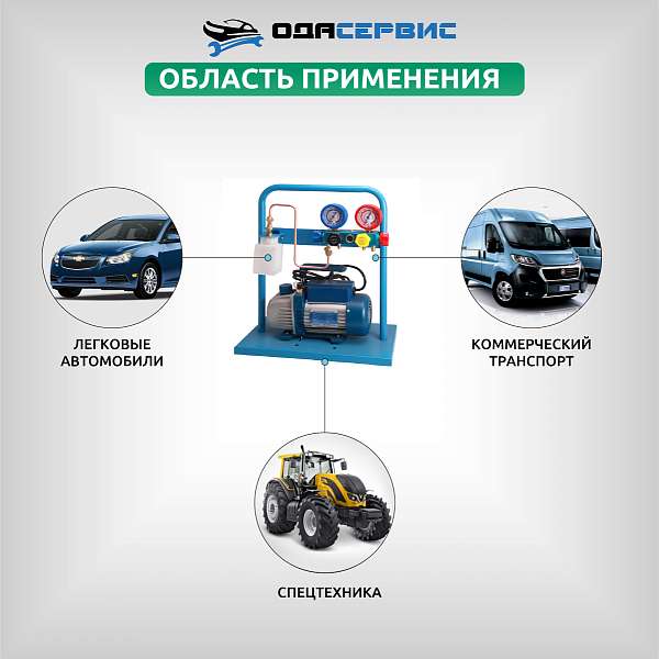 Комплект AC-3014 compact с функцией заправки масла AC-3014 Комплект AC-3014 compact с функцией заправки масла AC-3014