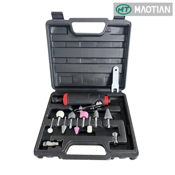 Пневмошлифмашинка с набором шарошек MAOTIAN MT-2033 Пневмошлифмашинка с набором шарошек MAOTIAN MT-2033