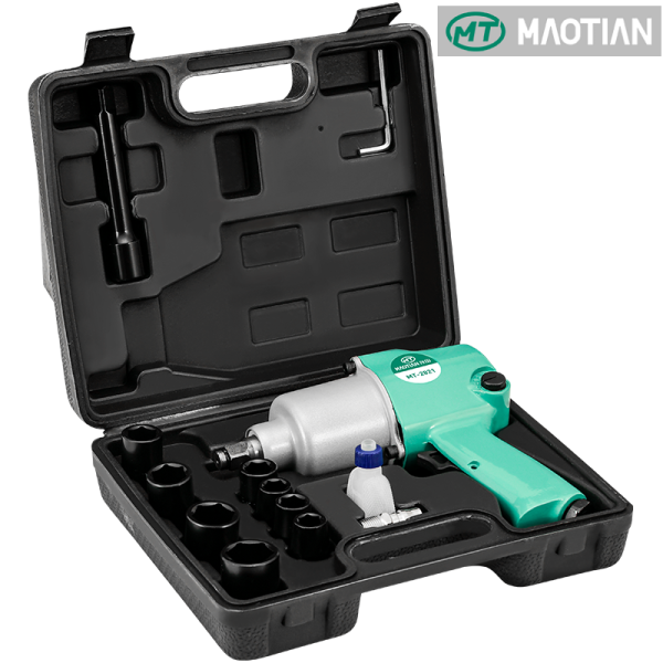 Гайковерт пневматический ударный 1/2" Twin Hammer 720Нм с головками MAOTIAN МТ-2822 Гайковерт пневматический ударный 1/2" Twin Hammer 720Нм с головками MAOTIAN МТ-2822