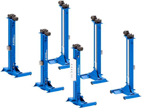 Подъемник для автобусов и сцепок шестистоечный электромеханический на 30т ПП-30 Подъемник для автобусов и сцепок шестистоечный электромеханический на 30т ПП-30