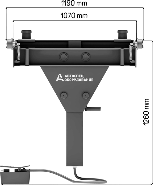 Подъемник пневмогидравлический канавный навесной ПНК-10 Подъемник пневмогидравлический канавный навесной ПНК-10